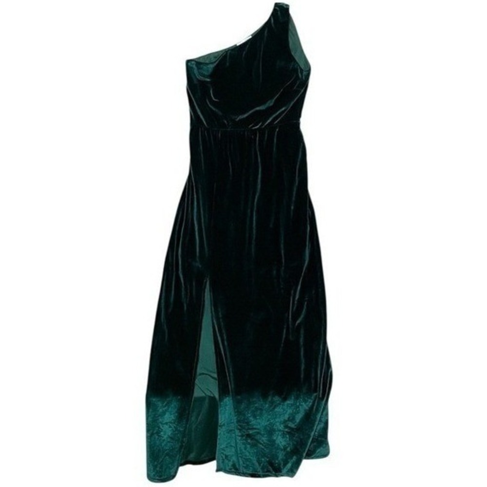 Baltic Born Teal One-Shoulder Dress Size Medium Maxi